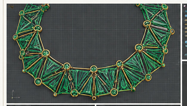 CAD development of the collar geometry